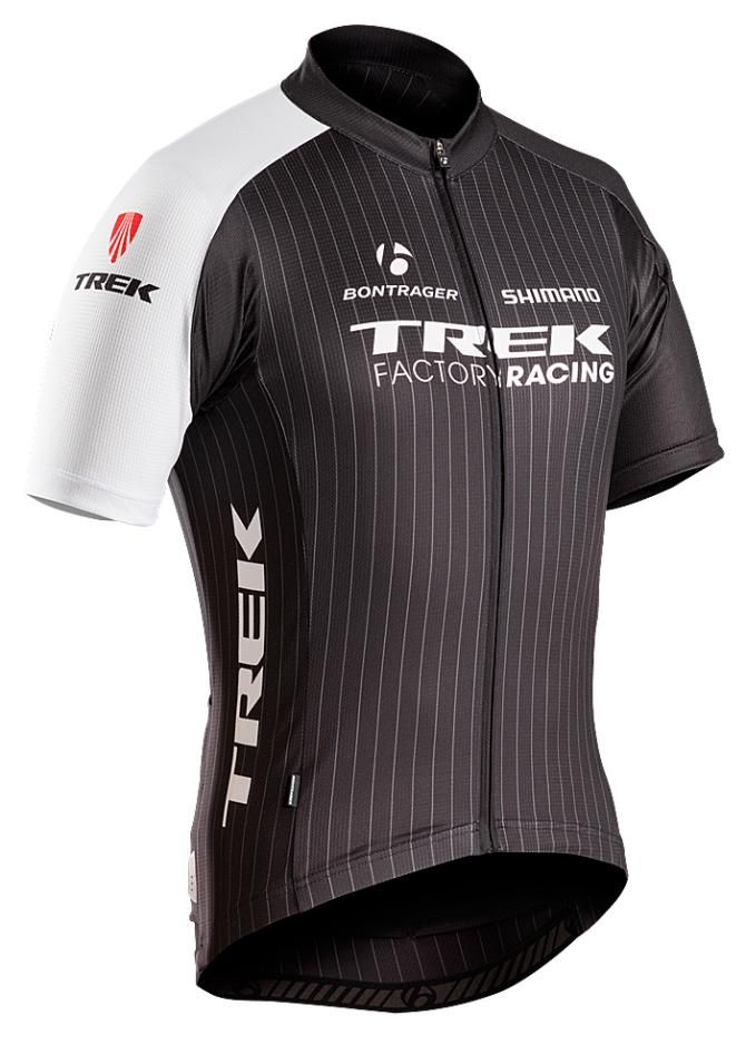 The front of the 2014 Trek Factory Racing jersey