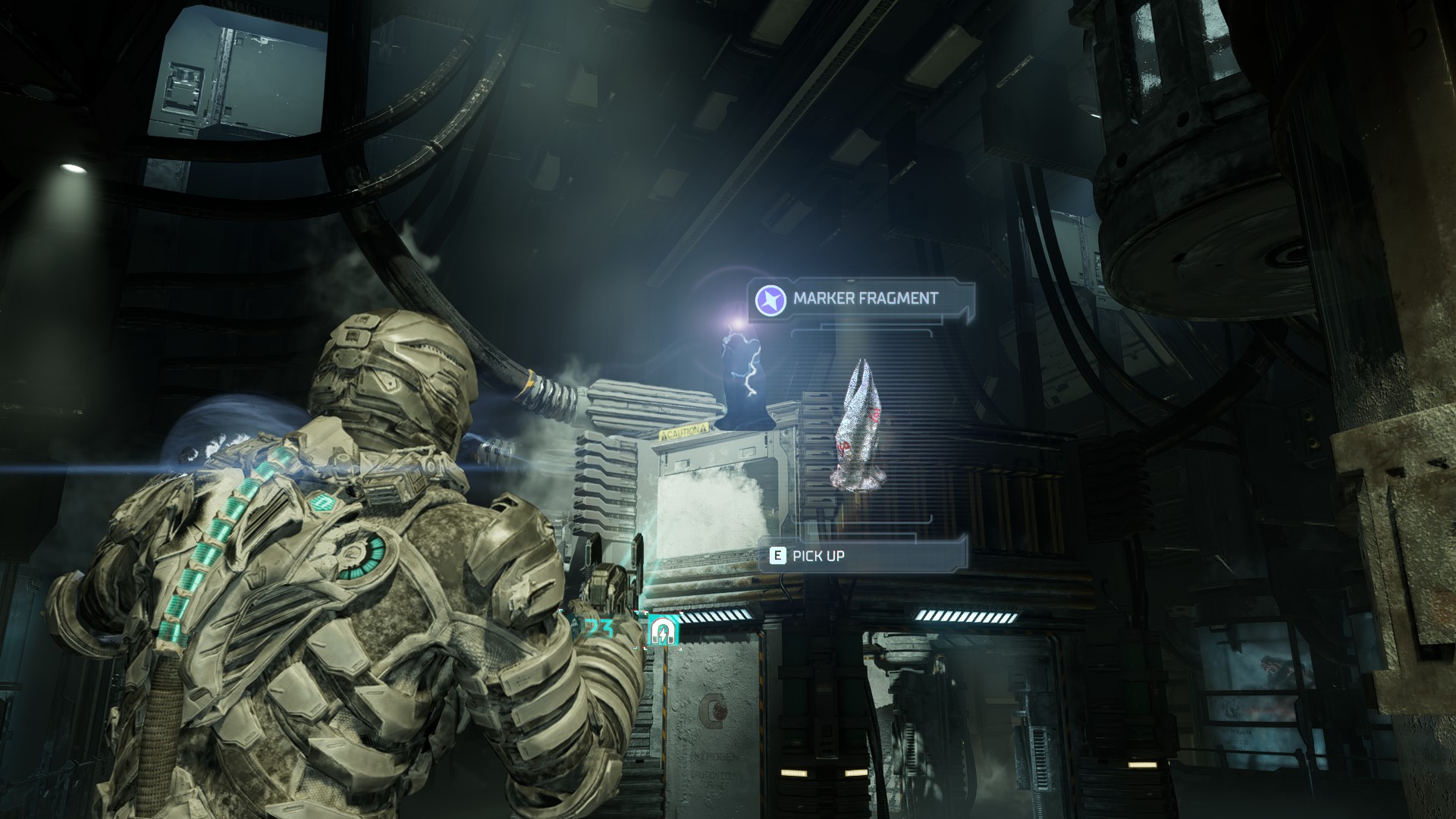 Dead Space Marker Fragment during chapter five in Medical