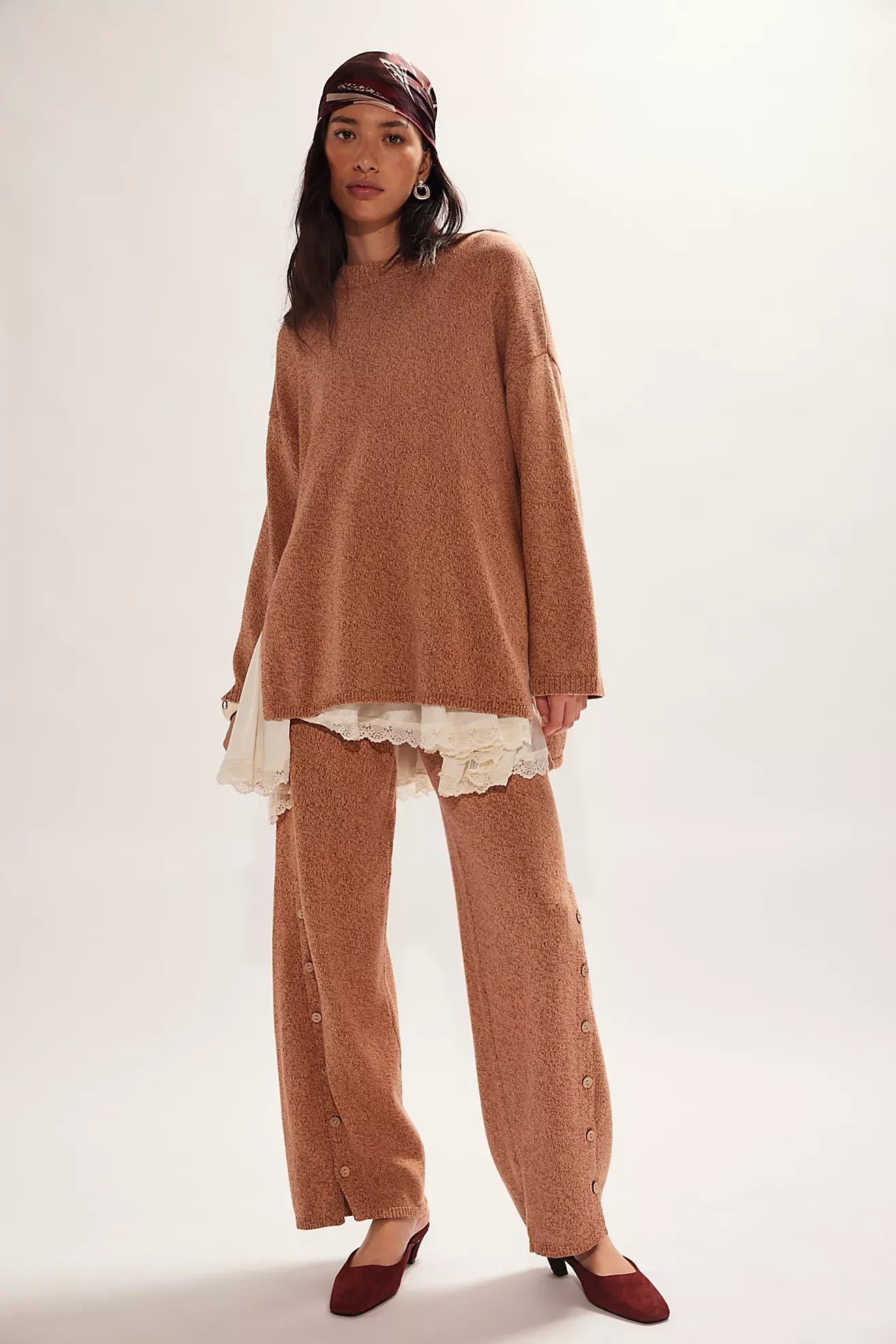 Button Up Sweater Set