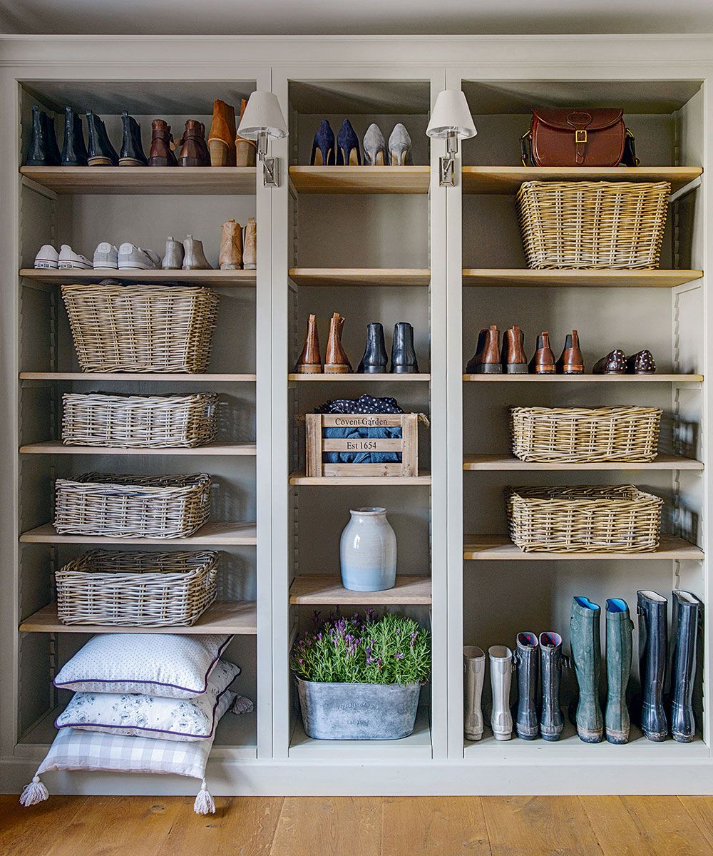 Utility room shelving ideas organise laundry supplies with smart