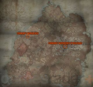 Diablo 4 Cormond's Workbench locations on the map