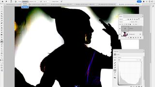 In this Photoshop CC screengrab James is using Curves to make sure the background is completely white