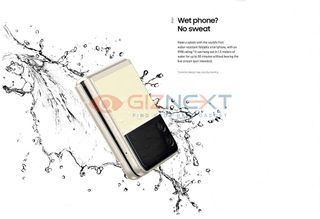 Samsung Galaxy Z Flip 3 water resistance