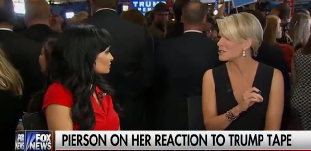 Megyn Kelly and Donald Trump spokeswoman Katrina Pierson 