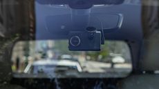 Garmin Dash Cam Live on a car windscreen