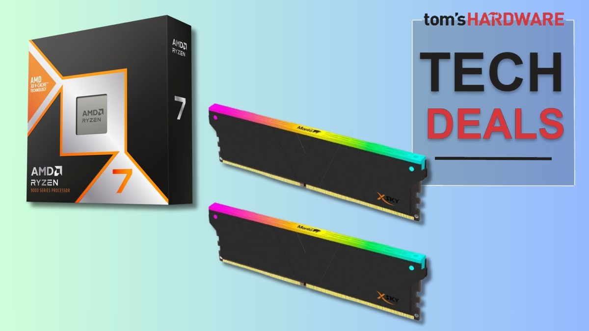 Score a massive $350 saving on an AMD Ryzen 7 9850X3D with 32GB of DDR5 RAM, now just $650 — epic Newegg combo matches the world’s fastest gaming CPU with high-speed memory for your next gaming PC build