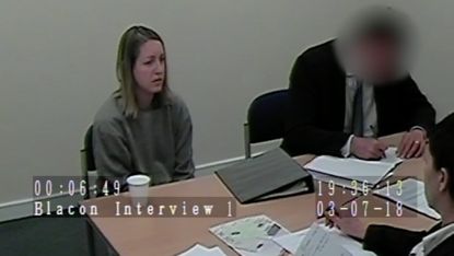 Lucy Letby is questioned by police after her arrest in July 2018