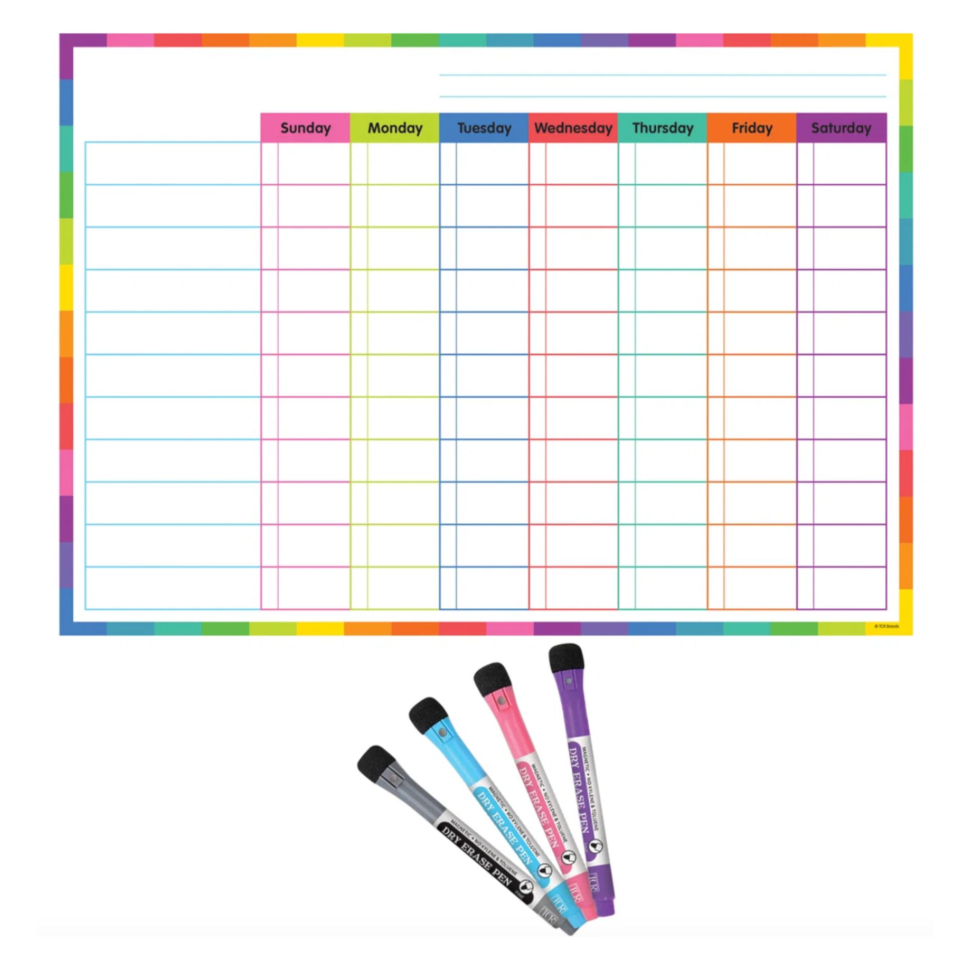 Dry-Erase Magnetic Task Chart