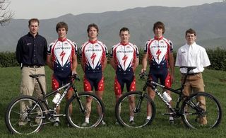 Matt Cramer and the under-23 mountain bike team from 2005