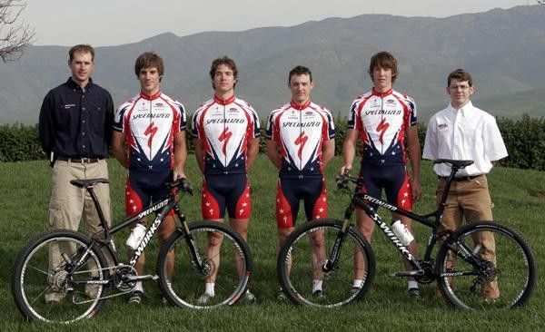 The under-23 mountain bike team