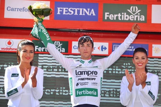 Valerio Conti (Lampre-Merida) in the combination jersey