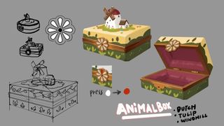 The Star Named EOS concept art for animal box puzzle