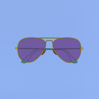 Untitled sunglasses by Michael Craig Martin, 2018