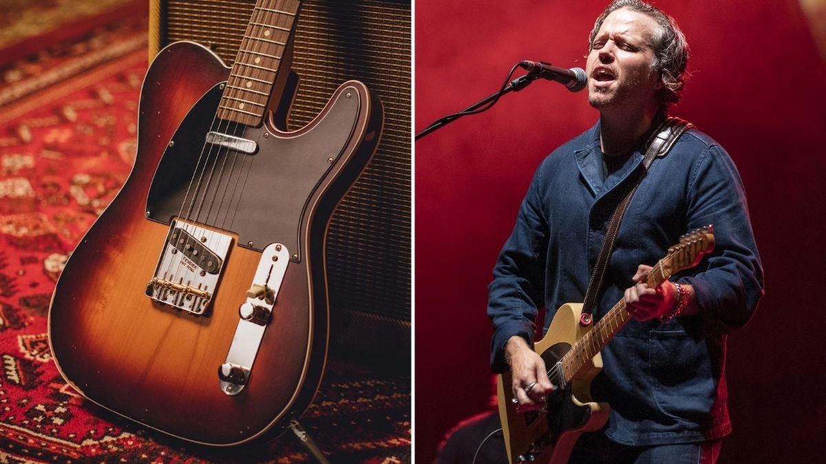 Jason Isbell Signature Telecaster Pickups (left), Isbell performs onstage