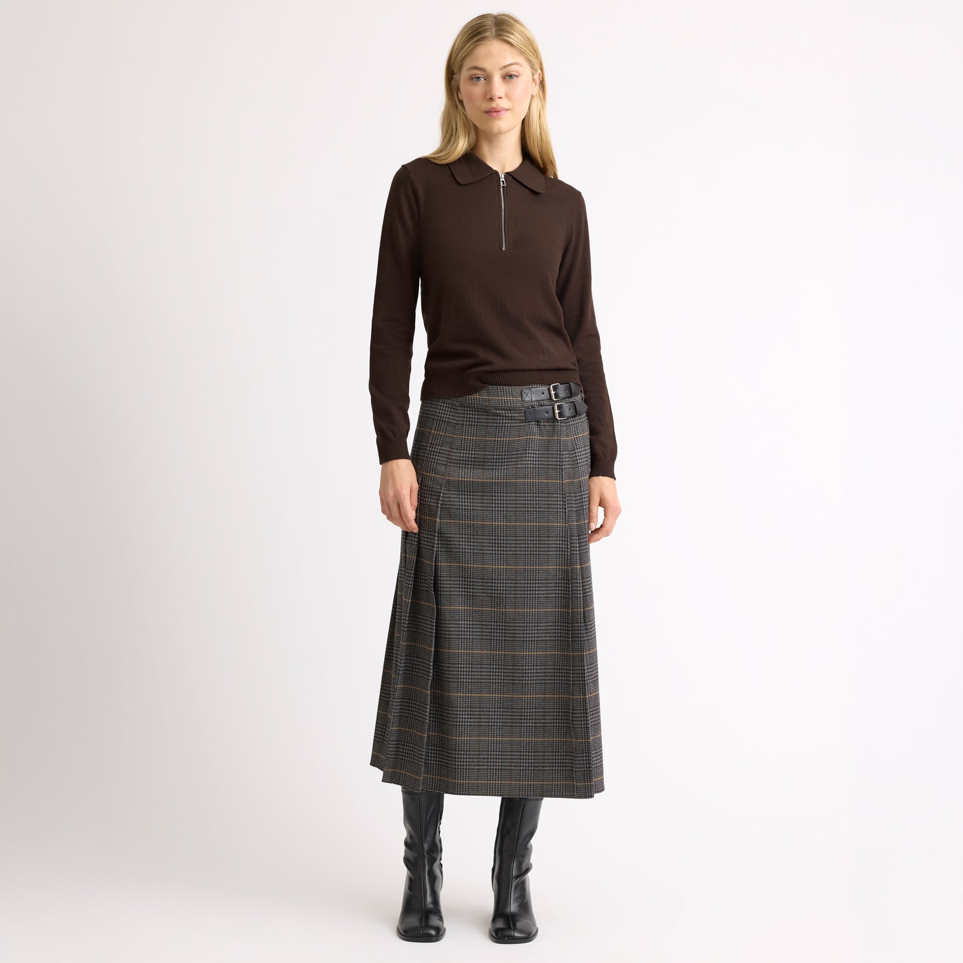 Grey Plaid Kilt - 8