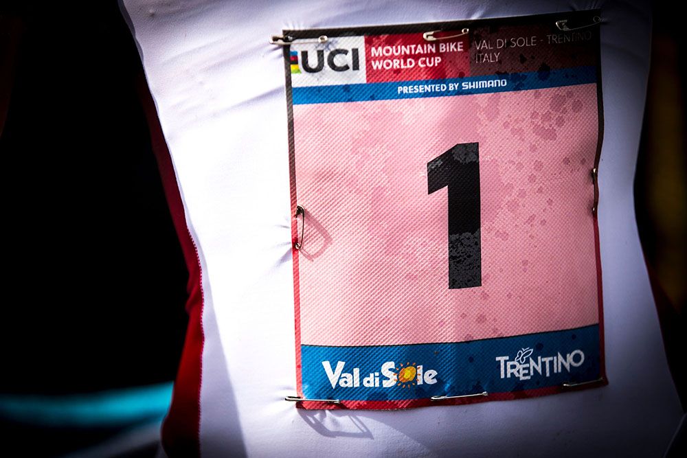 Yana Belomoina's number soaked in sweat