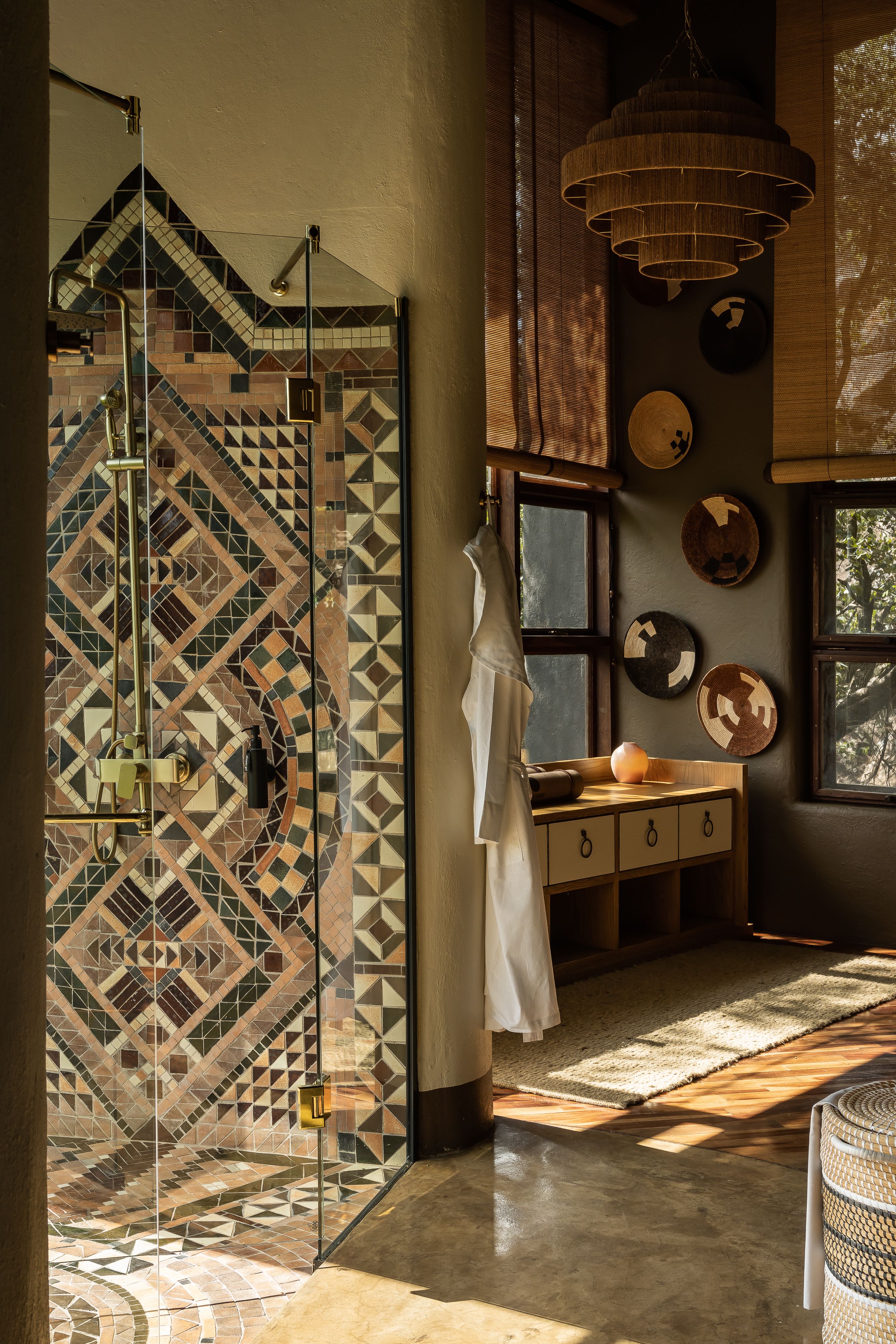 A series of sun-lit shots depicting the stunning wetland nature surrounding a luxury lodge resort.