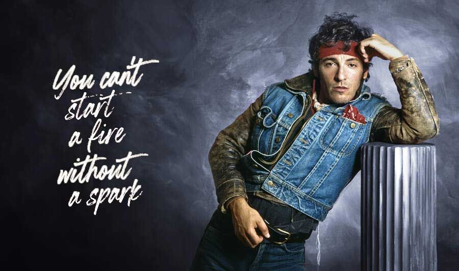 Bruce Springsteen poses for a portrait in 1984