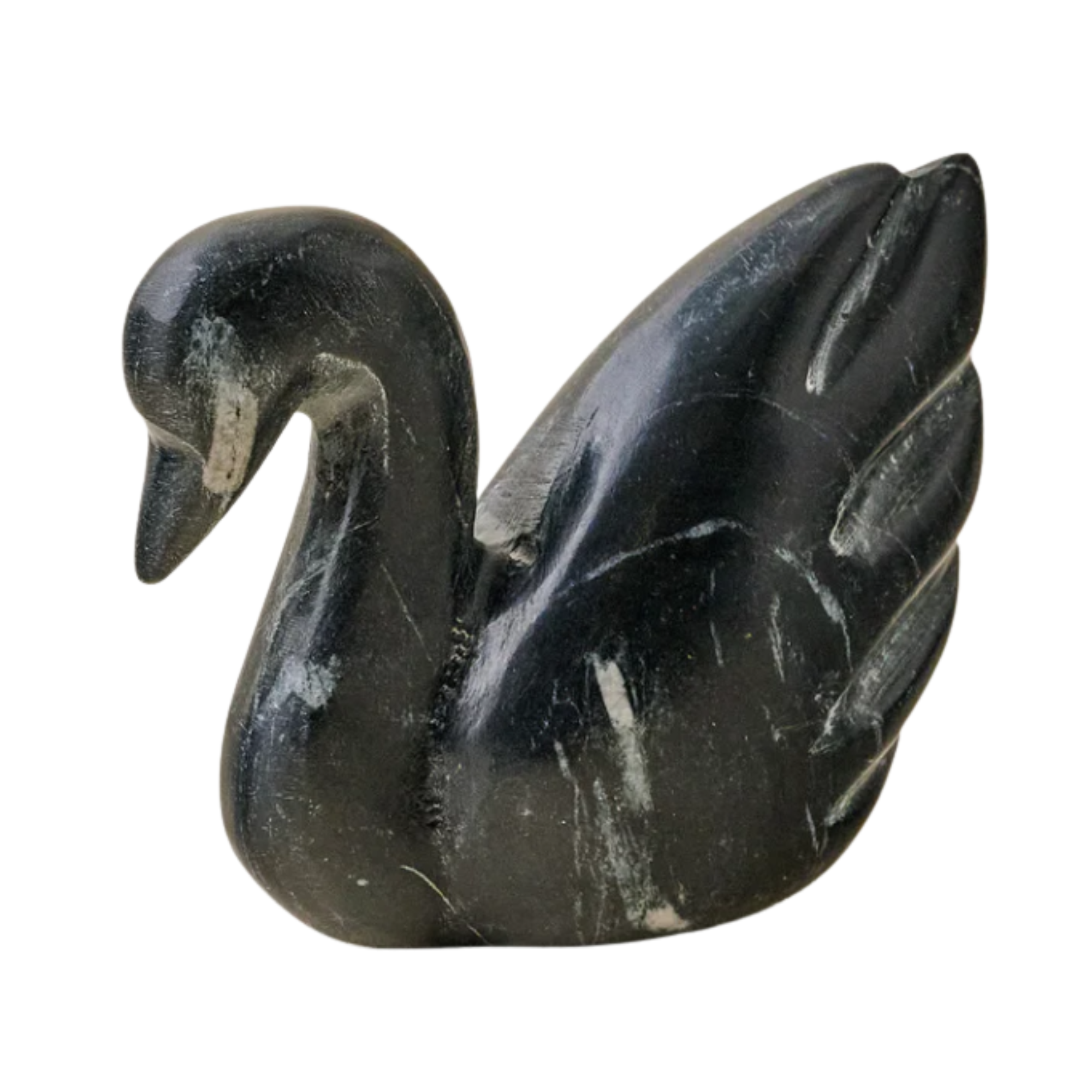 decorative marble swan