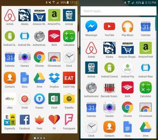 Google Now Launcher new and old styles