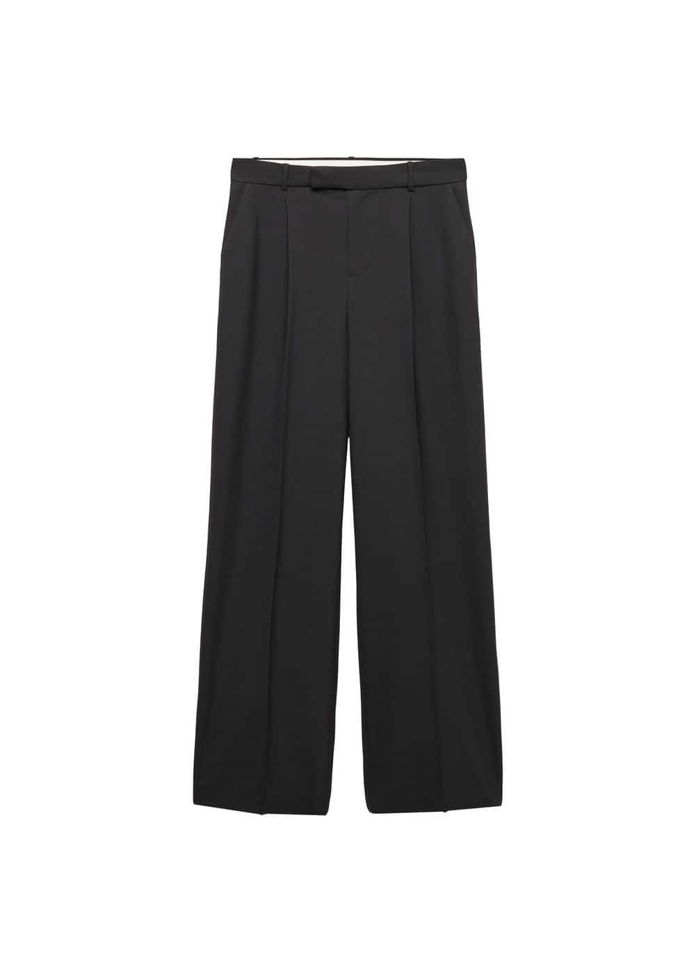 Wide Leg Suit Trousers - Women
