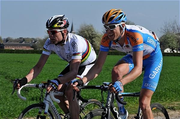 Cadel Evans (BMC) and Ryder Hesjedal (Garmin-Transitions.