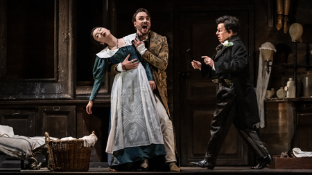 Cast of The Marriage of Figaro at the Royal Opera House.