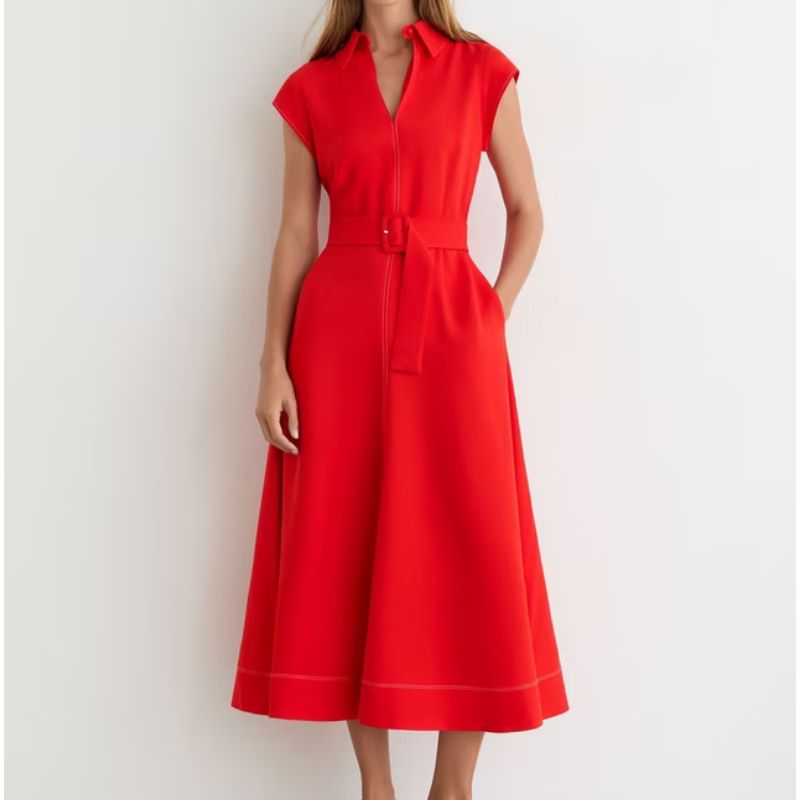 Reiss, Sloane Belted Midi Dress