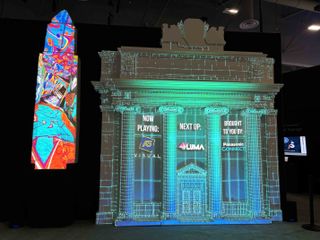 Panasonic projection mapping demo at InfoComm 2024