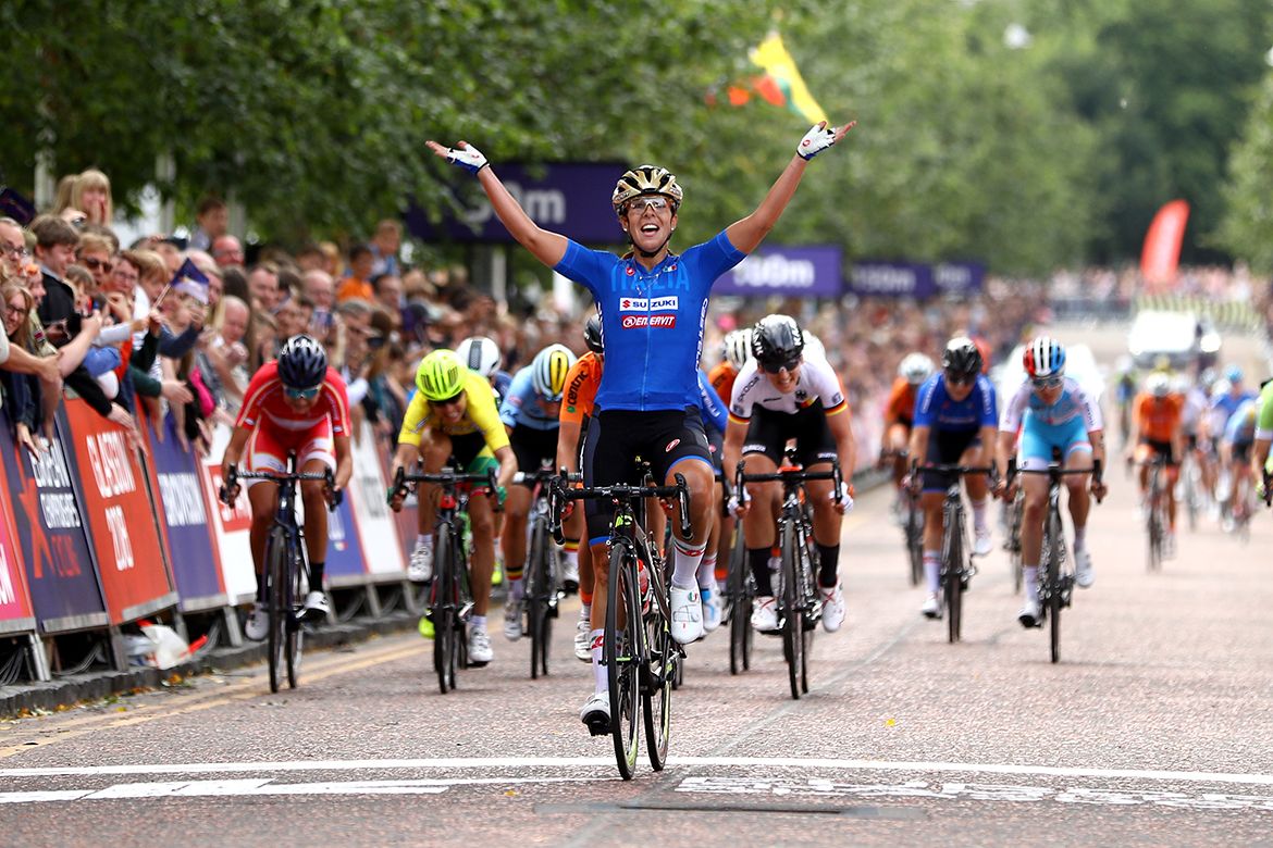 Marta Bastianelli (Italy) celebrates her European title