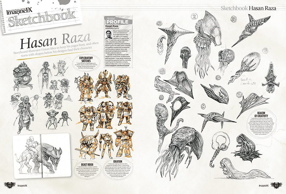 ImagineFX magazine pages from issue 268