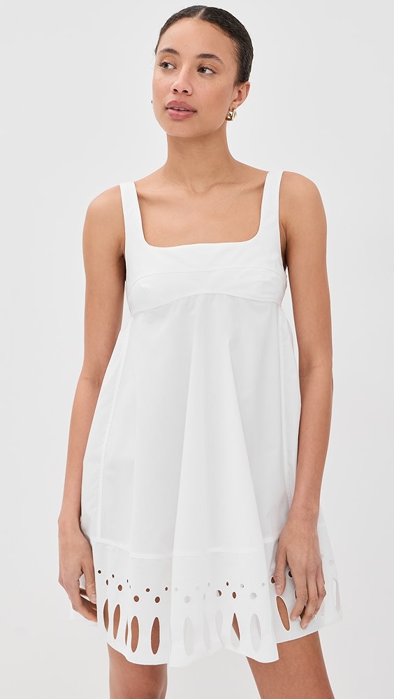 Rabanne Babydoll Eyelet Robe Dress