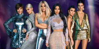 Kardashian-Jenner family in Keeping Up with the Kardashians promotional photo