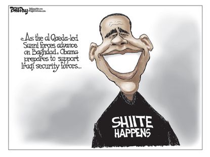 Obama cartoon Iraq