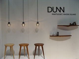 ’Coventry’ stool ,’Cumberland’ lamps and ’Richmond’ shelf, displayed on the Dunn stand