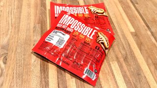 Impossible hot dog packaging