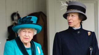 Queen Elizabeth II and Princess Anne, Princes Royal attend the 2018 Braemar Highland Gathering