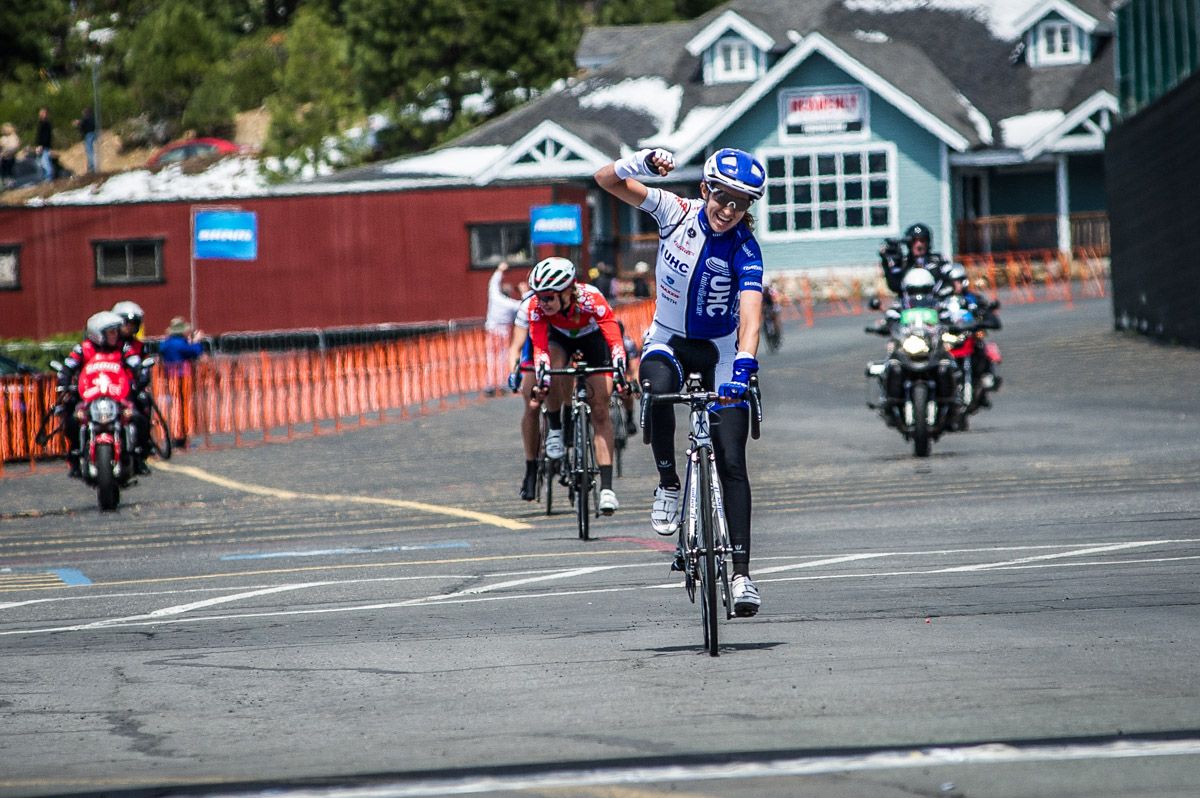 Katie Hall (UnitedHealthcare) takes the win on stage 1