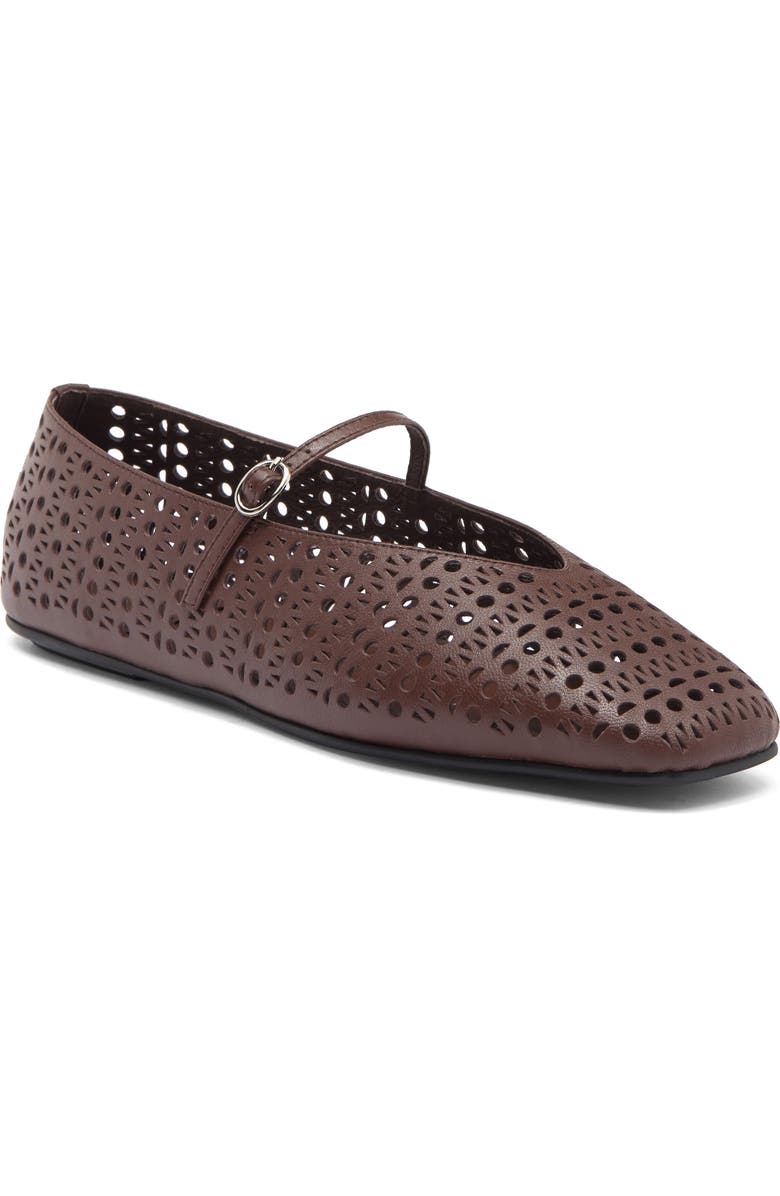 Khloe Perforated Square Toe Flat