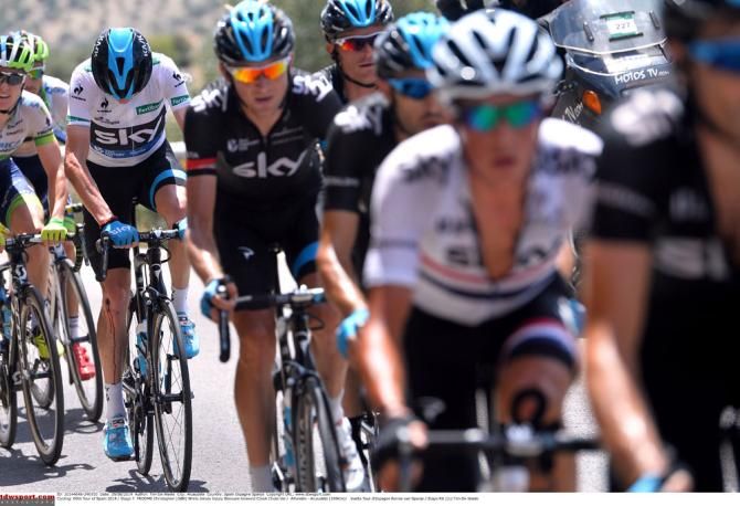 Team Sky were put to work after Froome's fall on stage 7