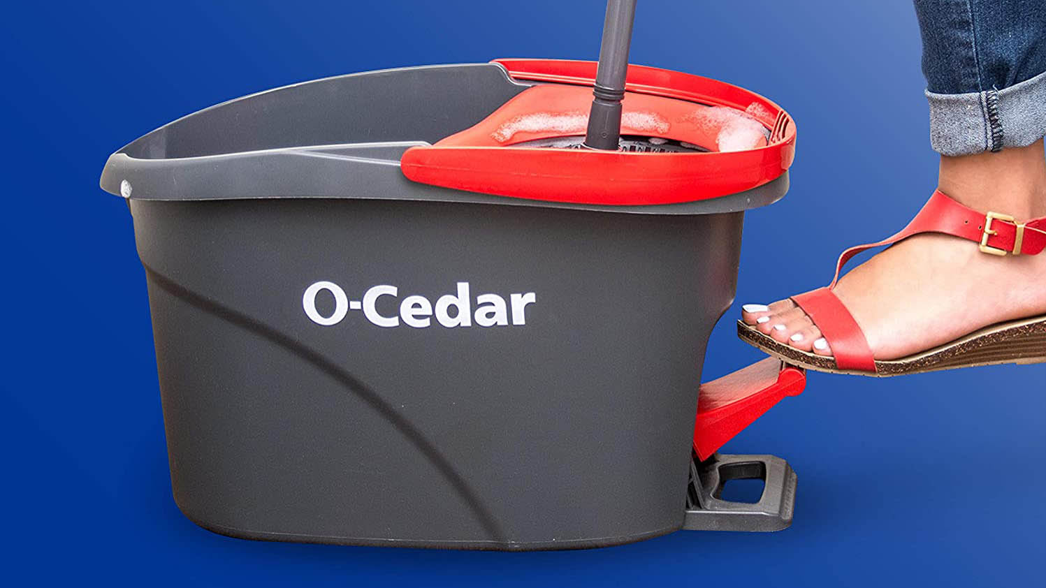 O-Cedar EasyWring Mikrofiber Spin Mop & Kovalı Zemin Temizleme Sistemi