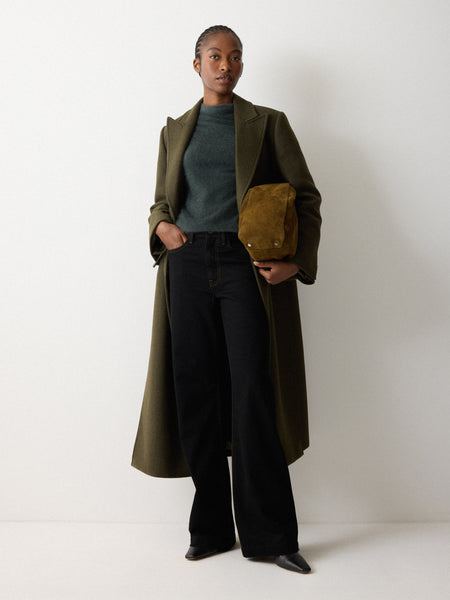 Halo Cashmere Oversized Jumper | Green