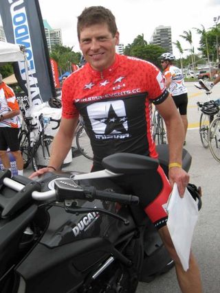 Jan Ullrich at the Gran Fondo Colnago Miami
