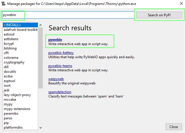 Create a web app with Python, HTML, and Thonny