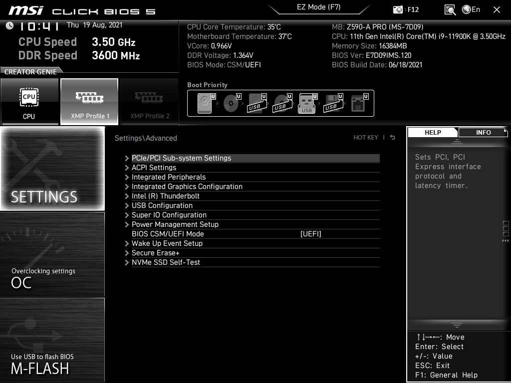 MSI MAG Z590-A Pro