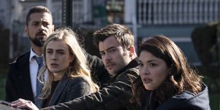 J.R. Ramirez as Jared Vasquez, Melissa Roxburgh as Michaela Stone, Matt Long as Zeke Landon and Ellen Tamaki as Drea Mikami in manifest.