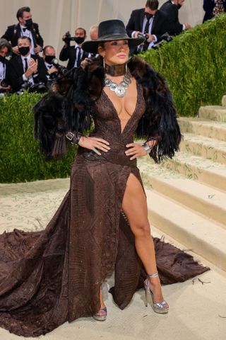 Jennifer Lopez wears Ralph Lauren to the 2021 Met Gala