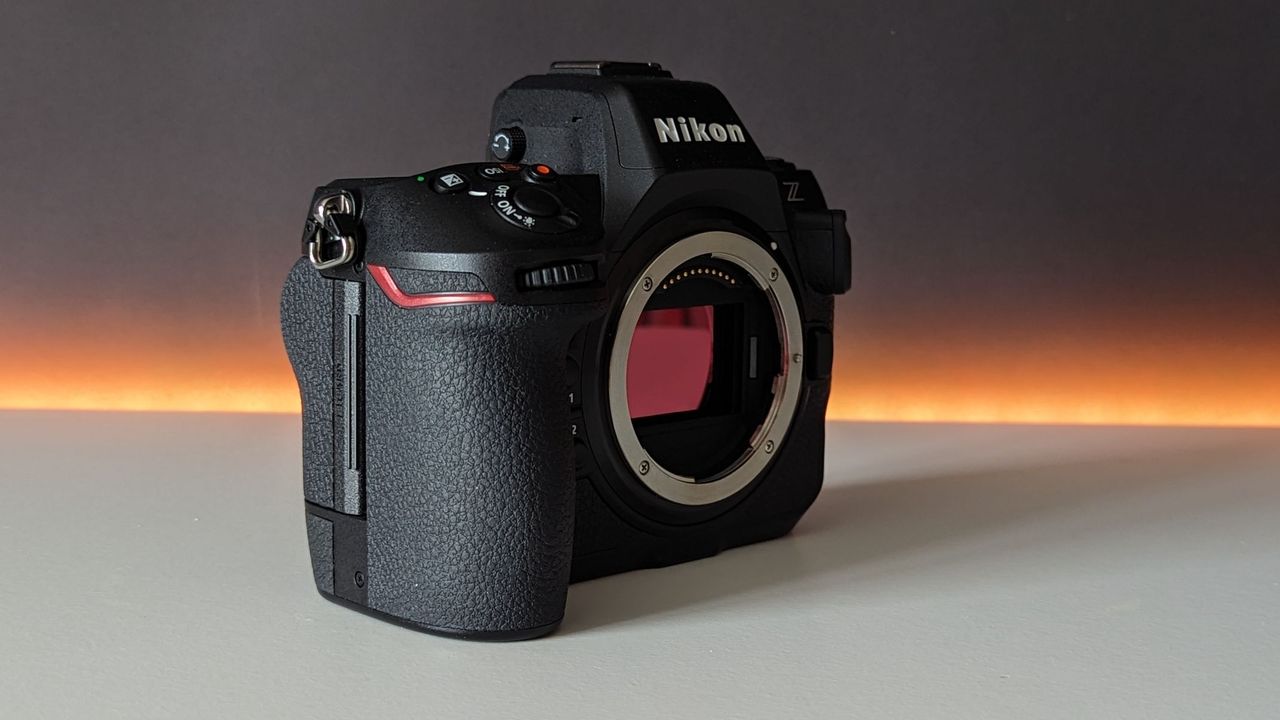 Nikon Z8 on a white table
