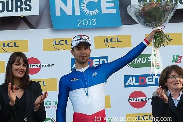 Nacer Bouhanni (FDJ) on the podium