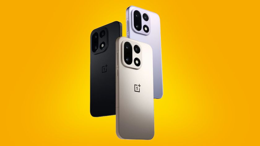 The OnePlus 15 series on a yellow background